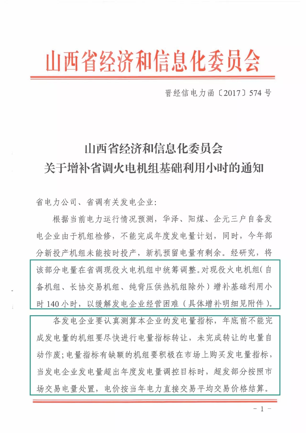 
	中国储能网讯：12月4日，山西经信委下发了一份增补省调火电机组基础利用小时数的文件，由于部分自备发电企业检修不能完成年度发电量计划，决定对现役火电机组增补基础利用小时数140小时，增补电量合计62.02亿千瓦时，这本来是一件好事，算得上是年末礼包了。



	山西经信委也是考虑过省内发电企业经营困难的情况所做出的增补，按照山西省燃煤标杆上网电价0.332元/千瓦时计算，这部分电量补偿经济效益达到20.59亿元