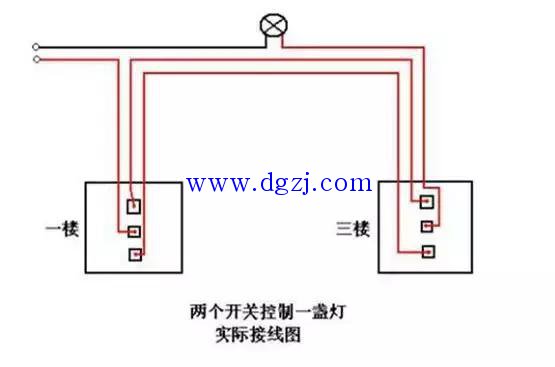 
        	雙聯(lián)雙控開(kāi)關(guān)怎么接線(xiàn)?雙聯(lián)雙控開(kāi)關(guān)接線(xiàn)圖解 
什么是雙聯(lián)雙控開(kāi)關(guān)呢？其實(shí)很簡(jiǎn)單，就是指在一個(gè)面板上，通過(guò)兩個(gè)按鈕來(lái)控制兩個(gè)用電設(shè)備，就是兩個(gè)開(kāi)關(guān)控制這兩條電路。 
一般的雙控開(kāi)關(guān)會(huì)用在家中走廊的兩頭，或者樓梯的上下層；以及臥室的門(mén)口和床頭的兩側(cè)