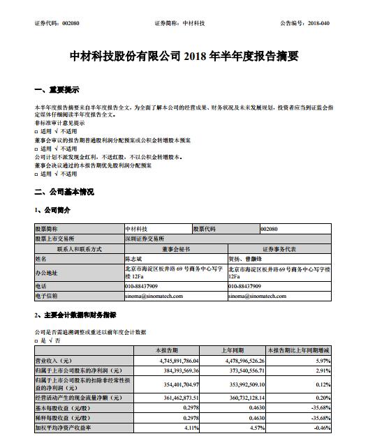  　　近日，中材葉片發(fā)布2018年半年報(bào)，報(bào)告稱：報(bào)告期內(nèi)，中材葉片銷售風(fēng)電葉片1338MW，中材葉片實(shí)現(xiàn)營業(yè)收入8.47億元。
　　產(chǎn)品結(jié)構(gòu)方面，報(bào)告期內(nèi)銷售2MW及以上功率葉片合計(jì)1,196MW，占總銷量的89%；1.5MW葉片合計(jì)142MW，占總銷量的11%